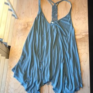 Sun & Shadow blue tank top